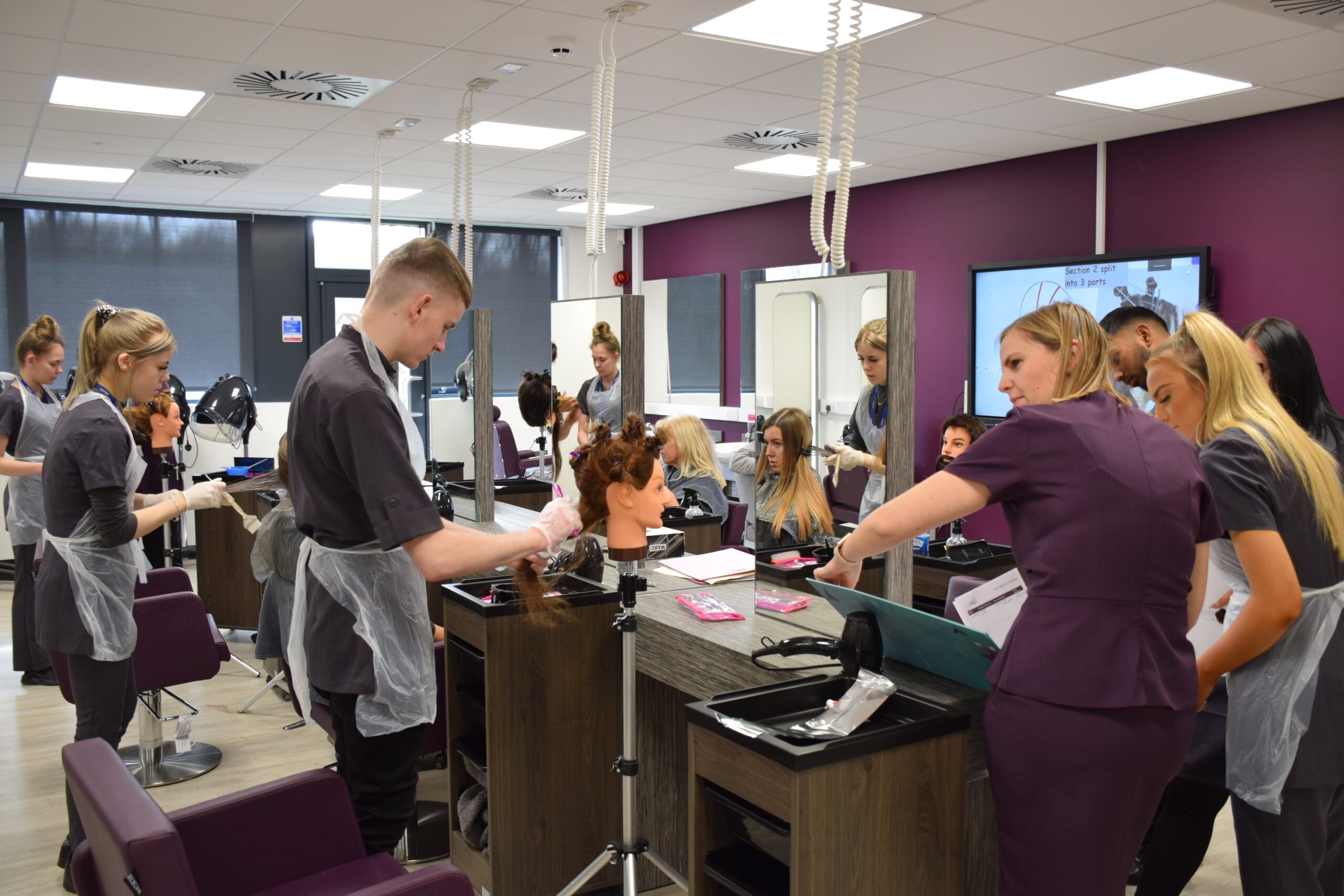 Hair and Beauty salons are a highlight of Accrington and Rossendale College’s £4million makeover