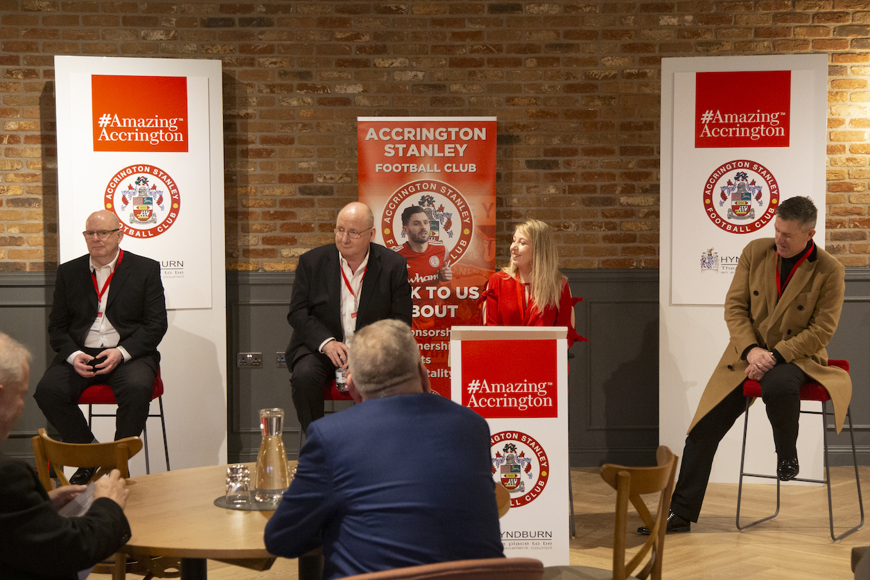 Hyndburn business leaders attend Amazing Accrington event at Accrington Stanley’s new hospitality suite