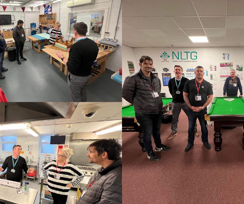 HYNDBURN FOOD PANTRY ORGANISER STACY WALSH & HER TEAM WERE SHOWN AROUND THE FACILITIES AT NLTG BY JCP PROVISION MANAGER CARL MORRIS AS PART OF AN EXCITING NEW PARTNERSHIP