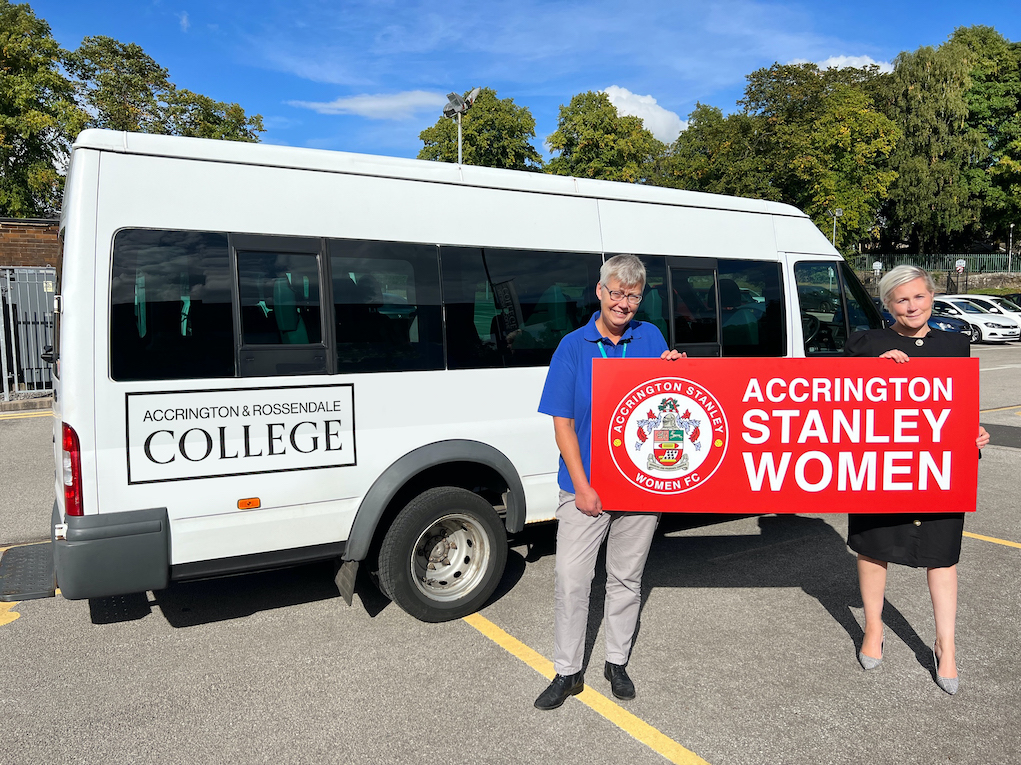 Accrington and Rossendale College support Accrington Stanley Women with transport offer