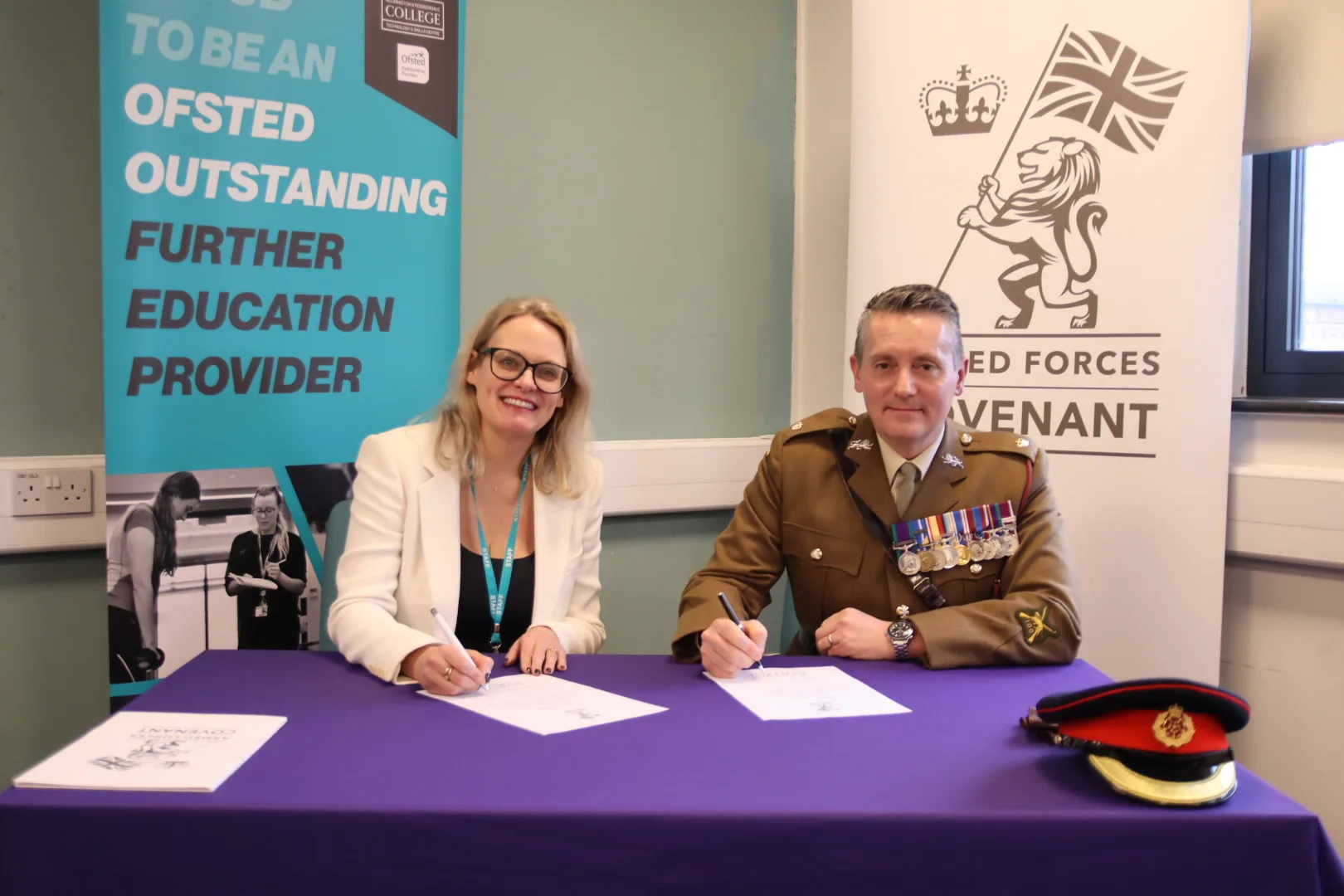 Local College shows their commitment to veterans by signing the Armed Forces Covenant