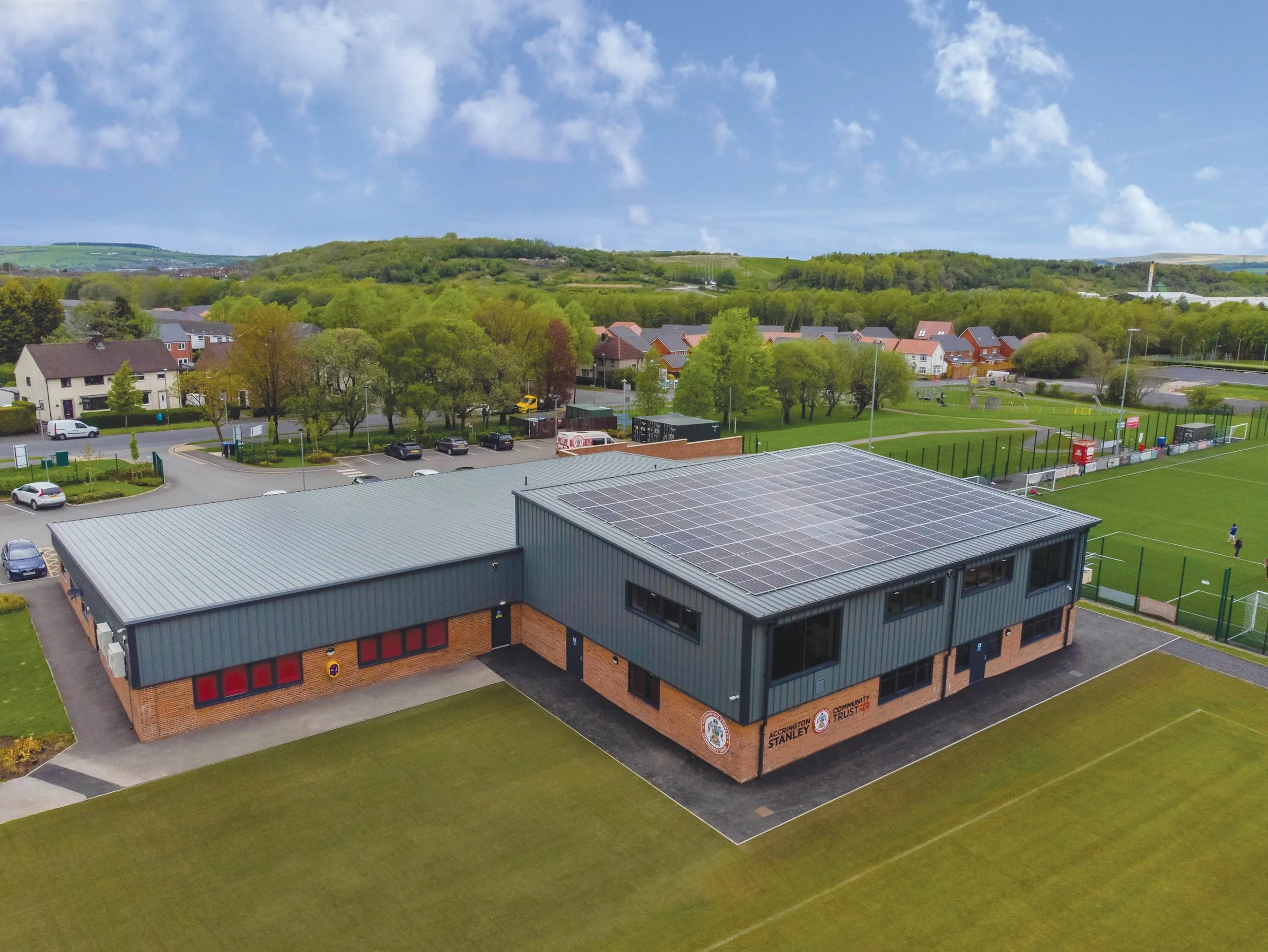 Stanley Sports Hub to save £250k over ten years after installing 200 solar panels