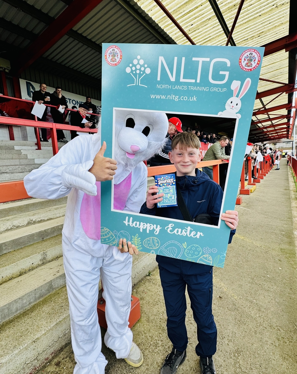 Young fans egg-static after Accrington Stanley and NLTG Good Friday giveaway