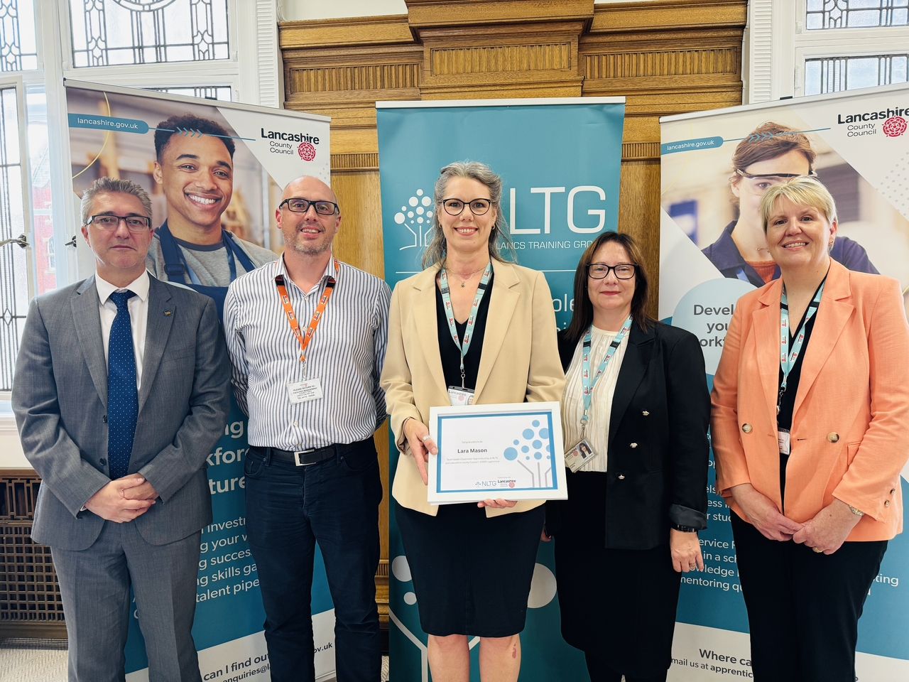 NLTG support Lancashire County Council with their 1,000th apprentice